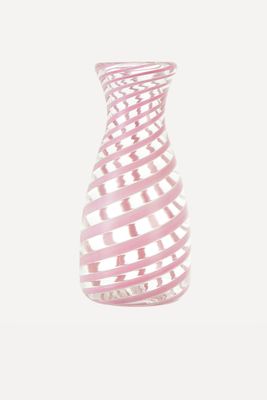 Alicia Murano Glass Carafe in Pink from Rebecca Udall 