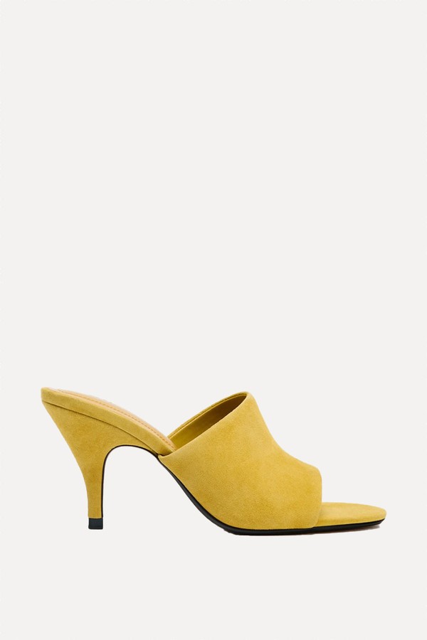 Leather Heeled Mules from Zara
