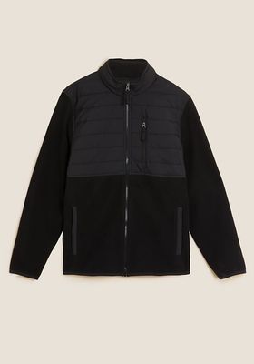 Quilted Fleece Jacket from M&S