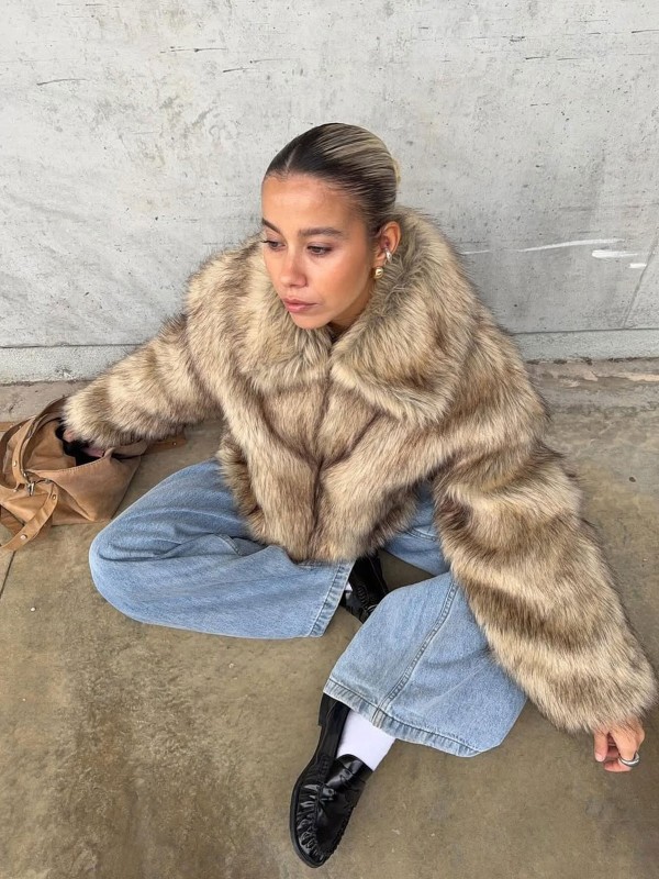 3 Cool Ways With A Cropped Faux-Fur Jacket