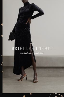 A.L.C Brielle Cut Out Crushed Velvet Maxi Dress from Net-A-Porter