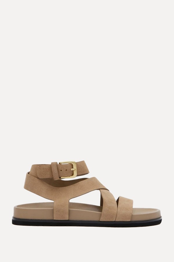 Sadie Suede Footbed Sandals