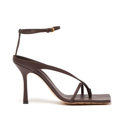 Squared Leather Sandals from Bottega Veneta