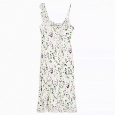 Ivory Floral Slip Dress