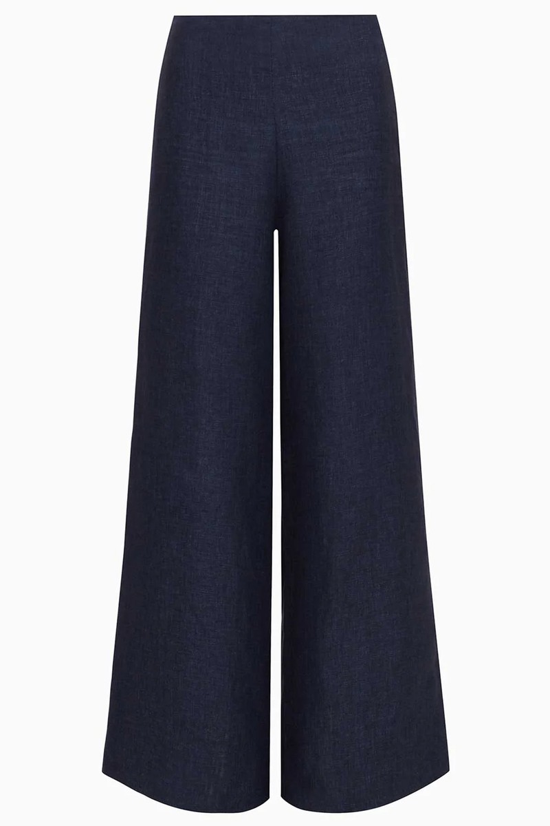 The Clara Wide Leg Linen Trousers from Arkitaip