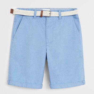 Belt Cotton Bermuda Shorts from Mango