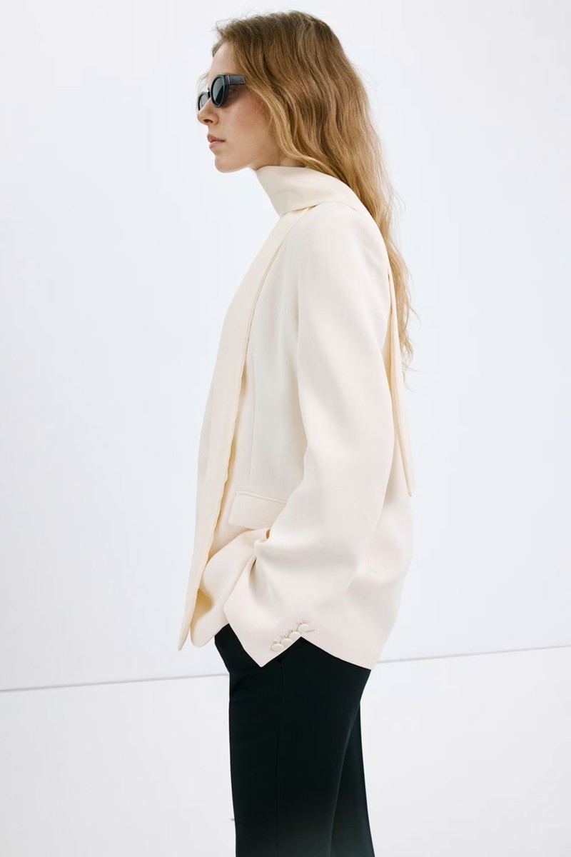 Suit Blazer Without Lapels