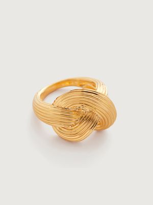 Groove Chunky Knot Ring  from Monica Vinader 