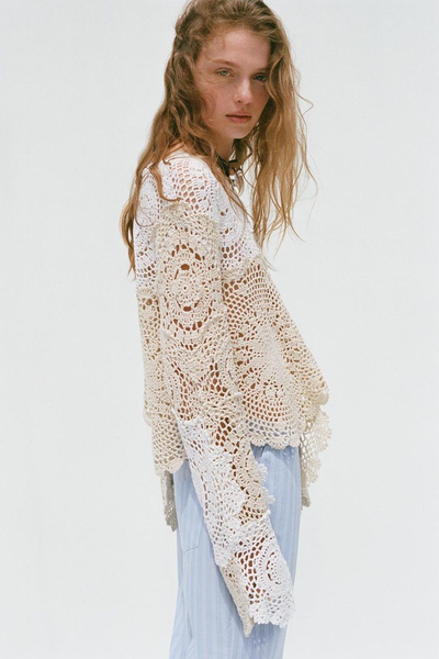 Crochet Knit Top - Limited Edition from Zara