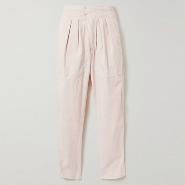 Mariz Pleated Cotton Tapered Pants from Isabel Marant Étoile