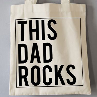 This Dad Rocks Personalised Tote Bag