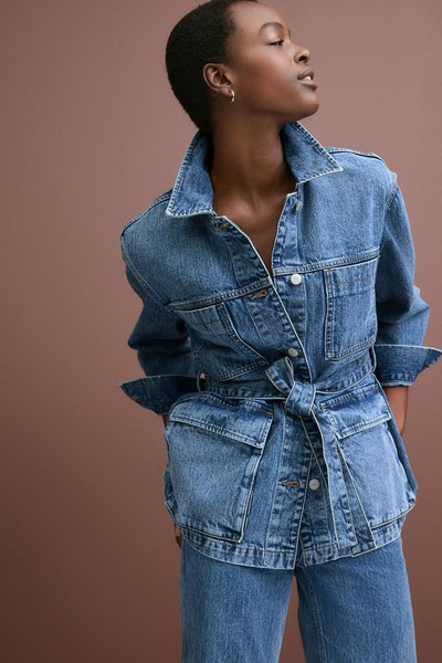 Cotton Denim Jacket from Next