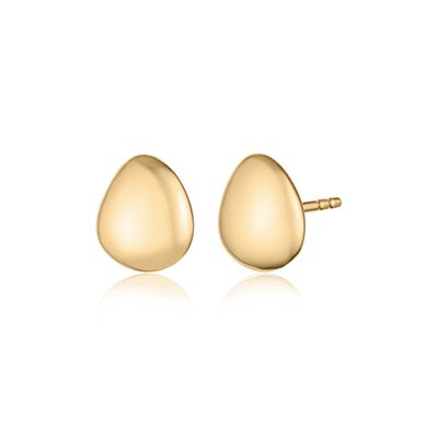 Nura Small Pebble Stud Earrings