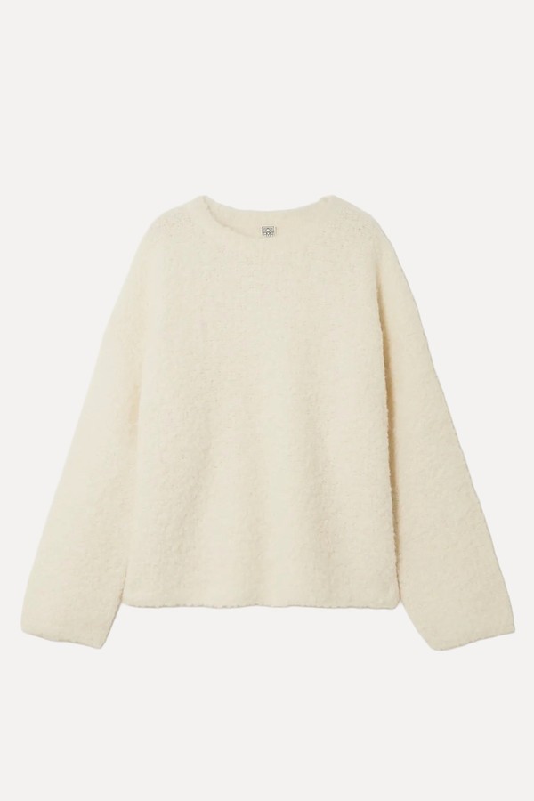 Alpaca & Wool-Blend Bouclé Sweater from TOTEME