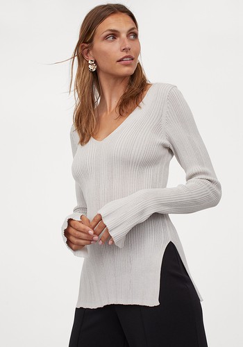 Rib-Knit Jumper