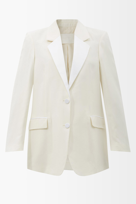 Bianca Single-Breasted Wool-Blend Blazer from Racil