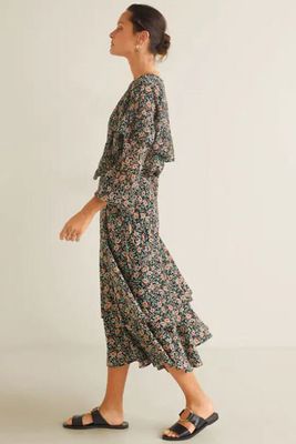 Floral Wrapped Skirt from Mango
