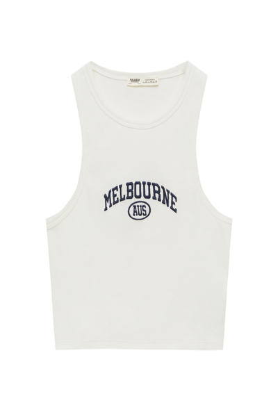 Melbourne Varsity Crop Top