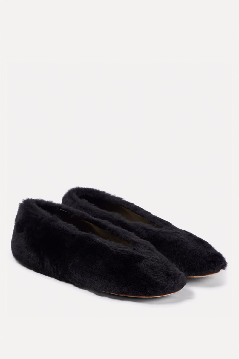 Luna Shearling Mary Jane Flats from Le Monde Béryl