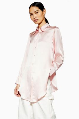 Side Split Silk Shirt from Boutique