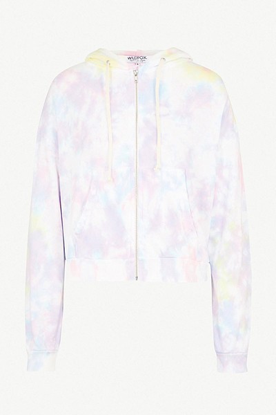 Tie Dye Cotton-Jersey Hoody from Wildfox