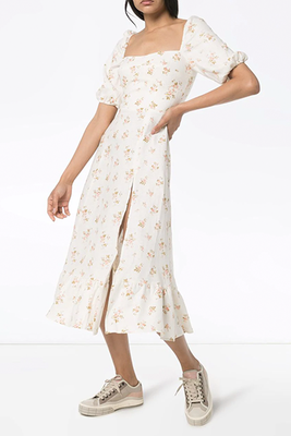 Belgium Floral-Print Midi Dress from Reformation