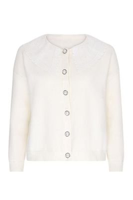 Courtney Embroidered Collar Cardigan from Olivia Rubin