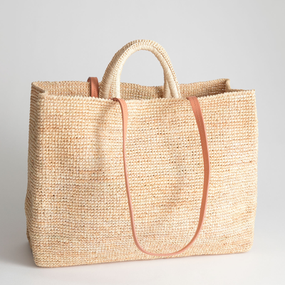 Large Woven Straw Tote from & Other Stories
