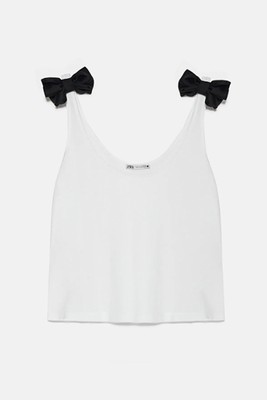 Vest Top With Bows Details from Zara