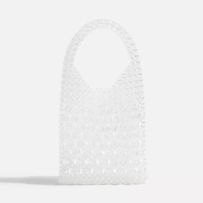 GOLDIE Beaded Clear Grab Bag from Topshop