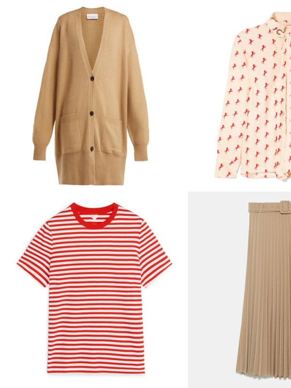 How To Wear Red & Camel