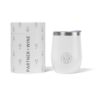 The Partner in Wine Tumbler - White