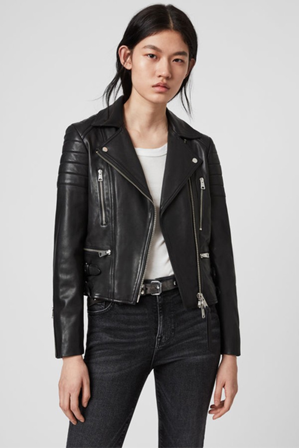 Halley Leather Biker Jacket