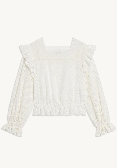 Broderie Anglaise Cropped Top from Sandro