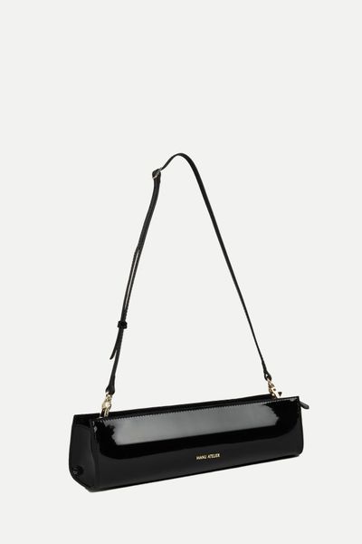 Pencil Box Black Patent Bag from Manu Atelier