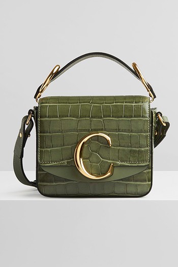 C Mini Leather Shoulder Bag from Chloé