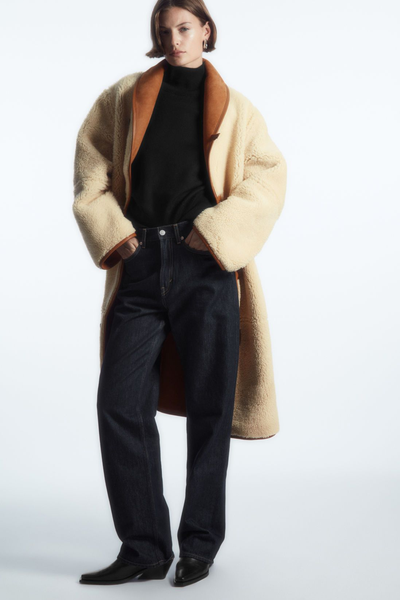   Oversized Reversible Shearling Coat from COS