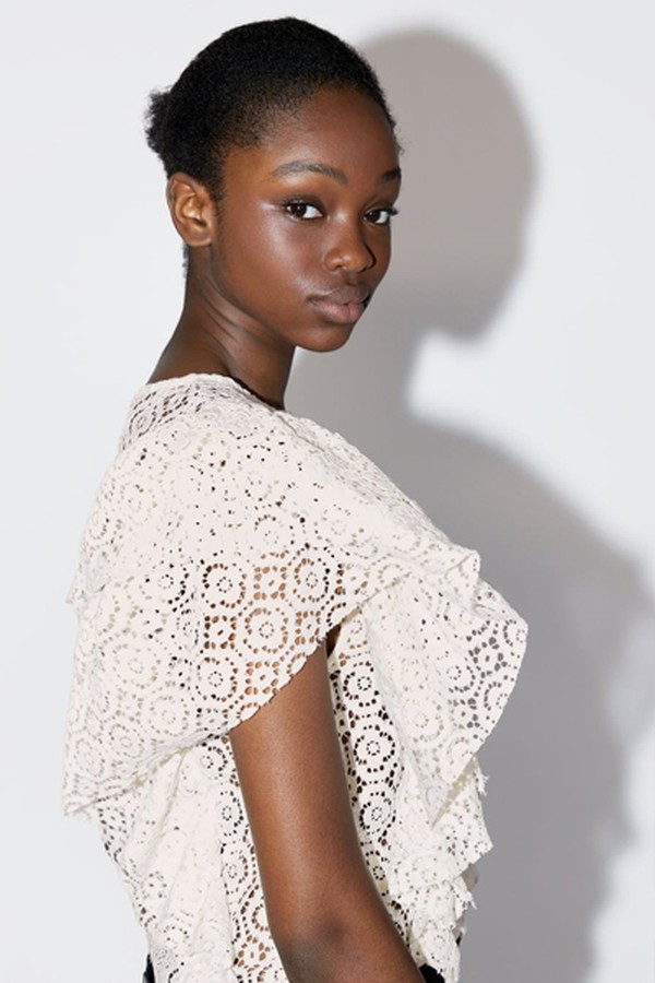 Ruffled Textured Top from Zara