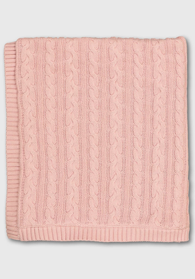 Pink Organic Cellular-Style Blanket