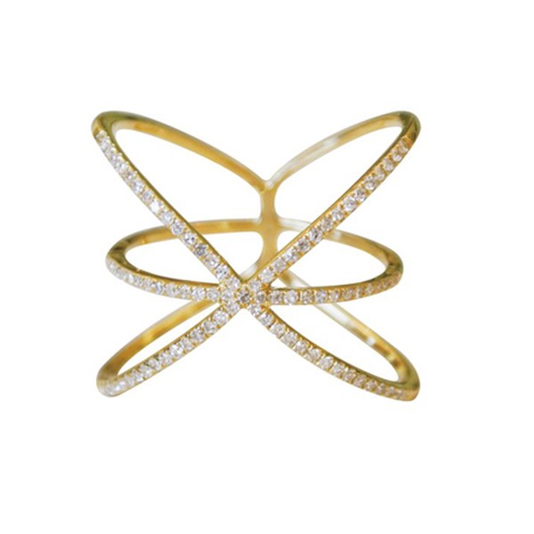 Diamond Cross Ring
