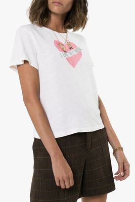 'I Love My Mom' Heart Print T-Shirt from Re/Done