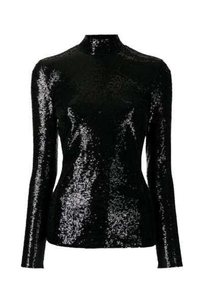 Black Sequin Top from Cinq A Sept