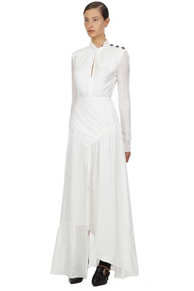 Ivory Twist Maxi Dress from Self-Portrait