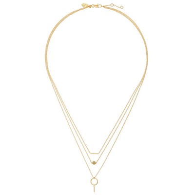 Elverta Mixed Charm Three Row Necklace from Oliver Bonas