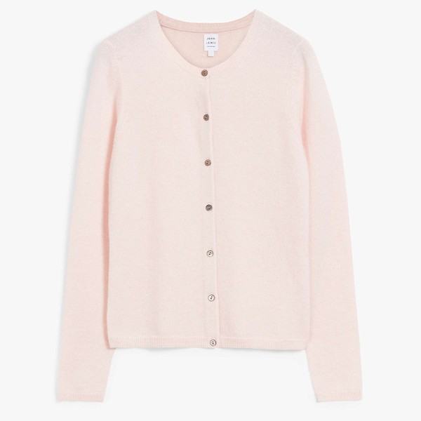 Cashmere Crew Neck Cardigan from John Lewis