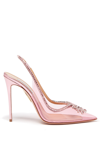 Seduction 105 Crystal-Embellished Pumps from Aquazzura