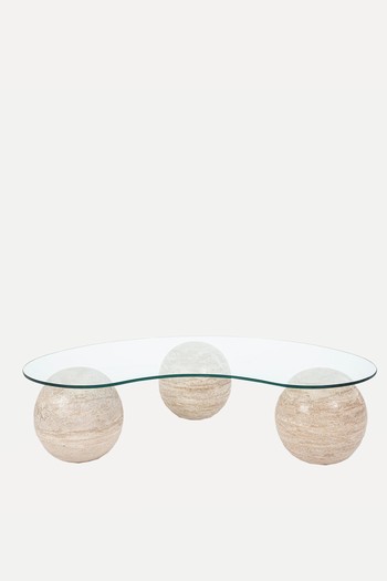 Kuklos Travertine Coffee Table from Sazy