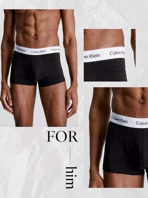 Calvin Klein Everyday Essential Bikini Knickers, Black at John