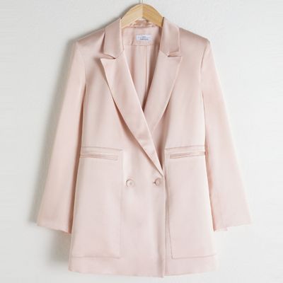 Long Fit Satin Blazer from & Other Stories