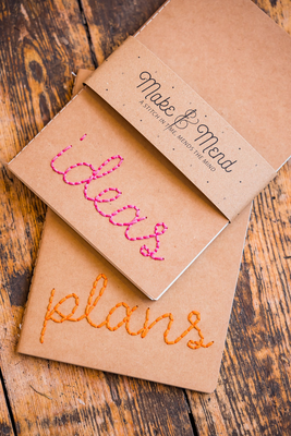 Plans & Ideas Embroidered Notebooks from Make & Mend